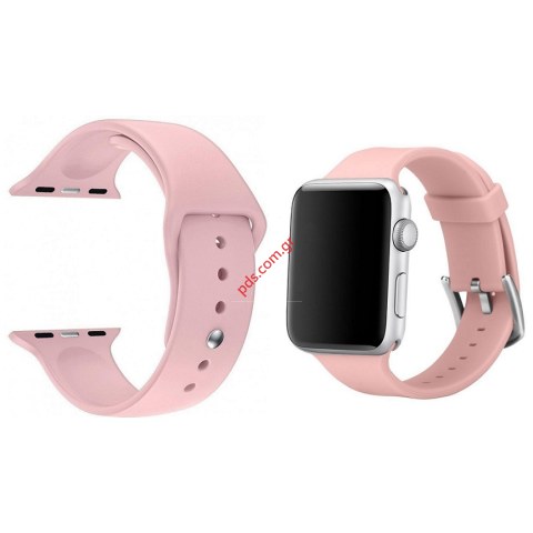 Λουράκι Watch band OEM Silicon Apple Watch 38-40 MM (PINK ) σε ροζ χρώμα Λουράκι Watch band OEM Silicon Apple Watch 38-40 MM (PINK ) σε ροζ χρώμα