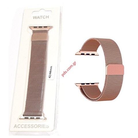 Μεταλλικό λουράκι Apple Watch 42-44mm Rose Gold Metallic Band. Μεταλλικό λουράκι Apple Watch 42-44mm Rose Gold Metallic Band.
