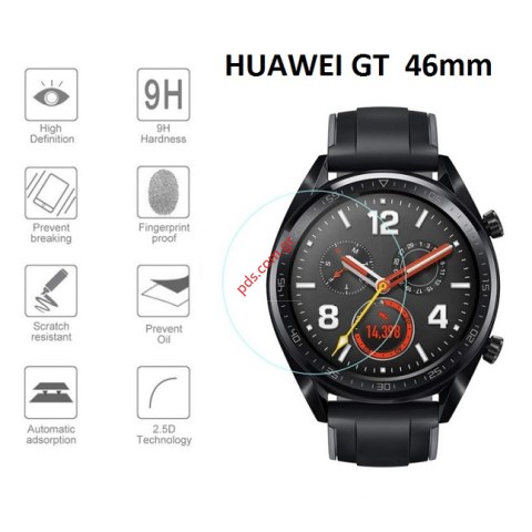 Προστατευτικό τζάμι Huawei GT 46MM Full Glue clear Blister Προστατευτικό τζάμι Huawei GT 46MM Full Glue clear Blister