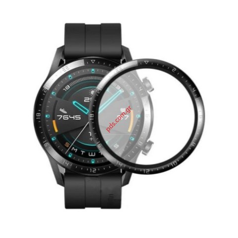 Tempered Glass Huawei Watch GT 2 Clear with frame black size 42mm Box