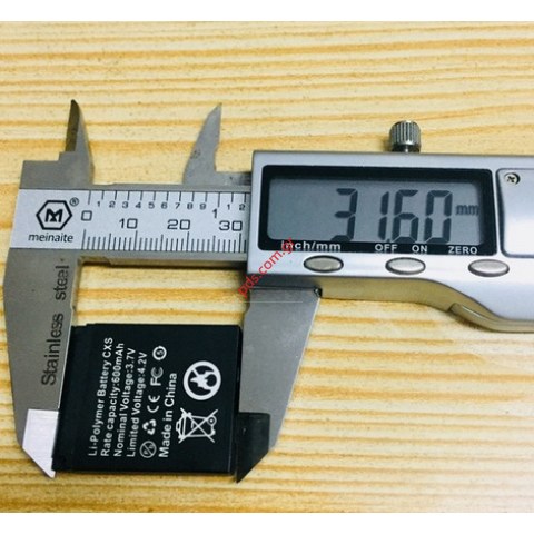 Μπαταρία για ρολόι QW09 smart watch LQ-S1 3.7V lithium 600Mah Bulk (ΠΑΡΑΔΟΣΗ ΣΕ 30-60 ΗΜΕΡΕΡΣ)