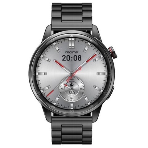 Ρολόι Smartwatch Realme Watch S2 (RMW2401) Metalic Grey με έγχρωμη οθόνη αφής 1.43 AMOLED, Bluetooth IP68, μαύρo Box