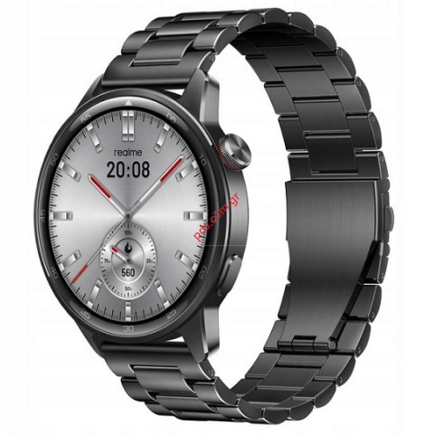 Ρολόι Smartwatch Realme Watch S2 (RMW2401) Metalic Grey με έγχρωμη οθόνη αφής 1.43 AMOLED, Bluetooth IP68, μαύρo Box