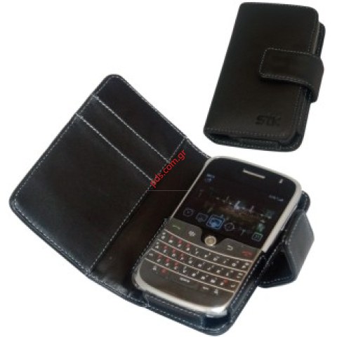Δερμάτινη θήκη για το BlackBerry Bold 9000 με άνοιγμα τύπου βιβλίου και θήκες για κάρτες