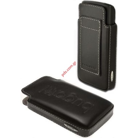 Δερμάτινη θήκη για το SonyEricsson X10 Buggati logo Basic με θέση για την ζώνη