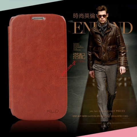 Δερμάτινη θήκη KLD Enland Samsung Galaxy S3 i9300 Brown Δερμάτινη θήκη KLD Enland Samsung Galaxy S3 i9300 Brown