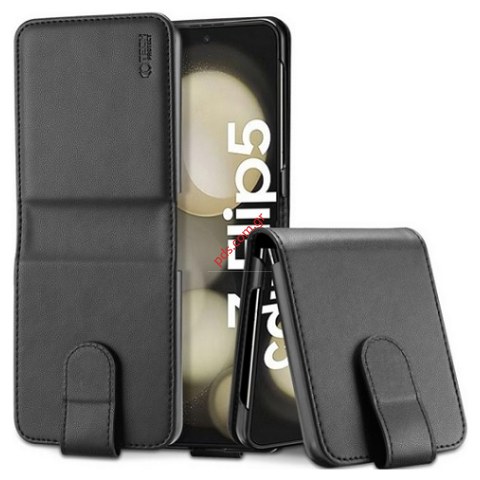 Δερμάτινη θήκη Samsung Galaxy Z Flip 5 Pocket book Black σε μαυρο χρώμα Bulk Δερμάτινη θήκη Samsung Galaxy Z Flip 5 Pocket book Black σε μαυρο χρώμα Bulk