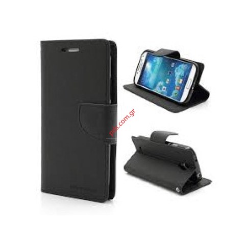 Δερμάτινη θήκη Samsung i9300 Galaxy S3 Black Book flip stand Fancy Mercury Goospery σε μαύρο χρώμα τύπου βιβλίου με πορτάκι Δερμάτινη θήκη Samsung i9300 Galaxy S3 Black Book flip stand Fancy Mercury Goospery σε μαύρο χρώμα τύπου βιβλίου με πορτάκι