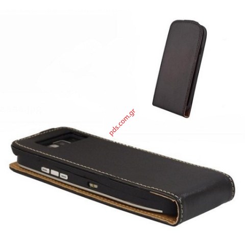 Δερμάτινη θήκη τύπου Flip open για Nokia E52 Black σε μαύρο χρώμα Δερμάτινη θήκη τύπου Flip open για Nokia E52 Black σε μαύρο χρώμα