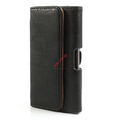Horizontal Thick Leather Holster for Samsung Galaxy Note 3 N9005 w/ Belt Clip
