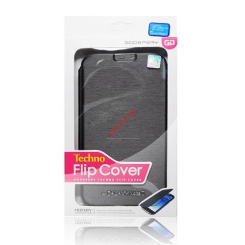 Θήκη Book Flip Samsung Galaxy Note 3 N9005 Black Techno Mercury σε μαύρο χρώμα