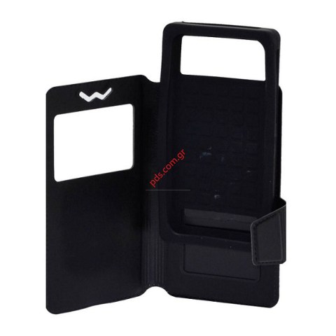 Universal book case S-View Smartphone 5.7~6.0 inch Black Elastic 