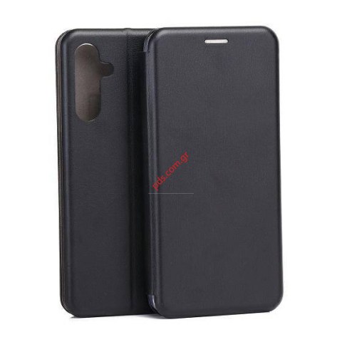 Θήκη Book Samsung A156F Galaxy A15 5G (2023) Black stand σε μαύρο χρώμα Blister.
