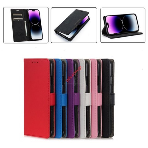 Θήκη Book Xiaomi Redmi 12C Stand σε Black Blister