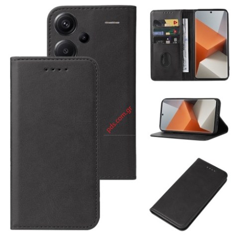 Case book Xiaomi Redmi 13 4G (23129RAA4G ) 6.67inch Magnet stand Black Blister Case book Xiaomi Redmi 13 4G (23129RAA4G ) 6.67inch Magnet stand Black Blister
