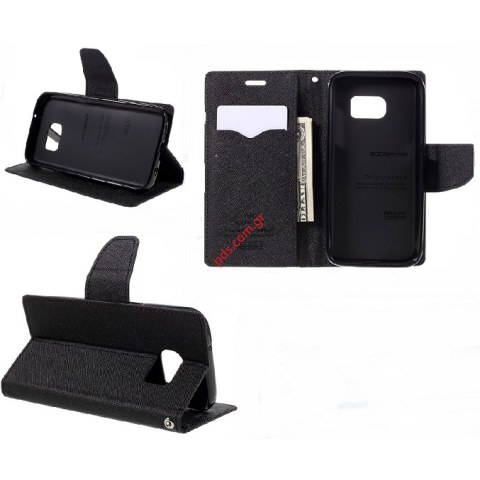 Θήκη flip Black Samsung G965 Galaxy S9 Plus Wallet Diary σε μαύρο χρώμα