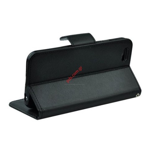 Case flip book Samsung Galaxy Core Prime G360 Black Fancy