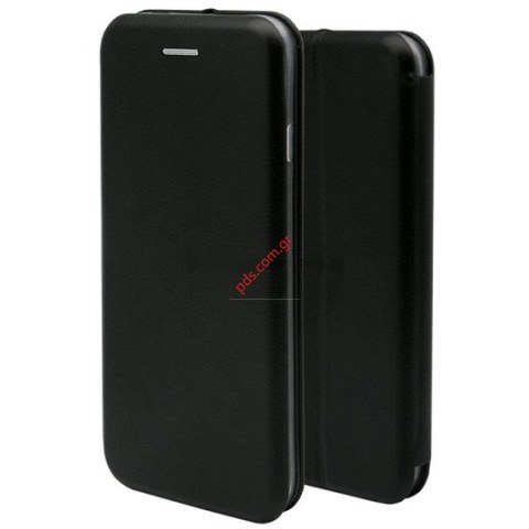 Θήκη flip Book Huawei Nova Smart (DIG-L21) INOS Black σε μαύρο χρώμα Blister.