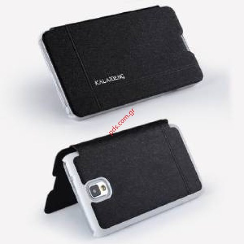 Θήκη Flip Book KLD Iceland Samsung Note 3 N9005 Black σε μαύρο χρώμα Θήκη Flip Book KLD Iceland Samsung Note 3 N9005 Black σε μαύρο χρώμα