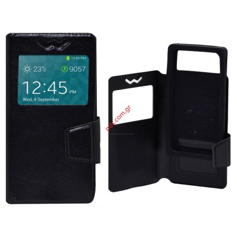 Case Flip Book S-View  5.7-6.0 inch Balck Elastic Universal for Smartphones. Case Flip Book S-View  5.7-6.0 inch Balck Elastic Universal for Smartphones.