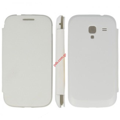 Θήκη Flip Book Samsung i8160 Galaxy Ace 2 White σε λευκό χρώμα