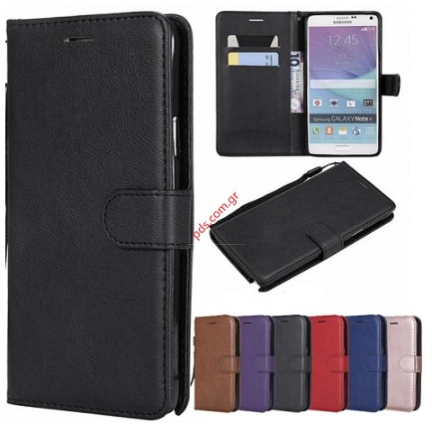 Θήκη flip book Samsung N9005 Galaxy Note 3 Wallet Diary Black σε μαύρο χρώμα Θήκη flip book Samsung N9005 Galaxy Note 3 Wallet Diary Black σε μαύρο χρώμα