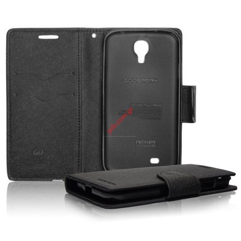 Θήκη flip book stand Guspery Black Samsung Galaxy Core 2 (G355) Mercury σε μαύρο χρώμα με μαγνητικο πλαινο κουμπωμα.