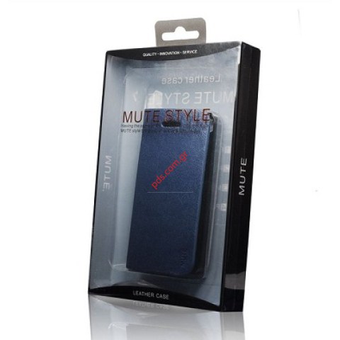 θήκη Flip Case Mute Samsung i9305 Galaxy S3 LTE Blue σε μπλέ χρώμα