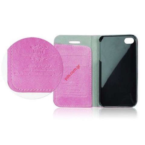 θήκη Flip Case Mute Samsung i9305 Galaxy S3 LTE Pink σε ροζ χρώμα