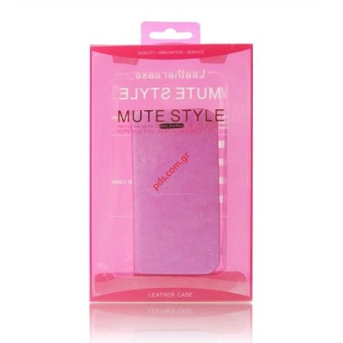 θήκη Flip Case Mute Samsung i9305 Galaxy S3 LTE Pink σε ροζ χρώμα