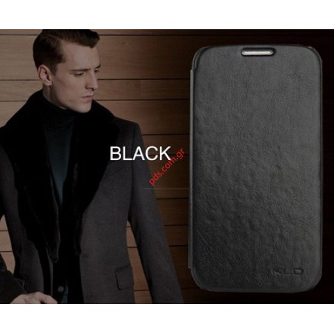 Θήκη Flip Cover KLD Enland Galaxy i9190 S4 Mini Black σε μαύρο χρώμα