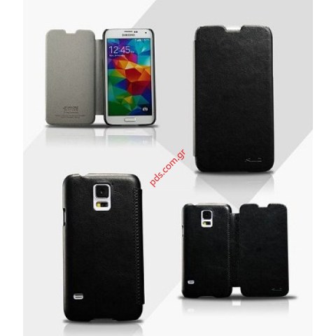 Θήκη flip KLD Enland Samsung SM-G900F Galaxy S5 Black σε μαύρο χρώμα Θήκη flip KLD Enland Samsung SM-G900F Galaxy S5 Black σε μαύρο χρώμα