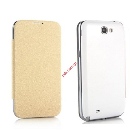 Θήκη flip KLD Samsung Galaxy S Duos S7562 Yellow σε κίτρινο χρώμα