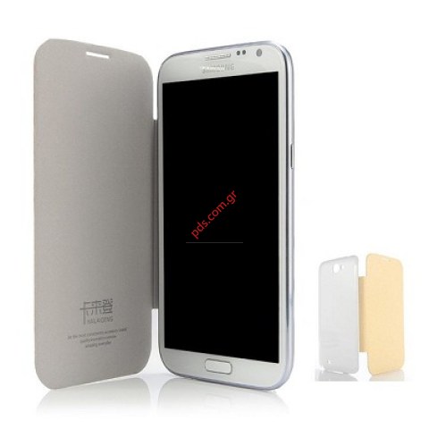 Θήκη flip KLD Samsung Galaxy S Duos S7562 Yellow σε κίτρινο χρώμα