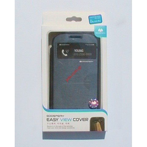 Θήκη flip S-View Mercury Samsung S3 i9300 Blue σε μπλέ χρώμα (BLISTER)