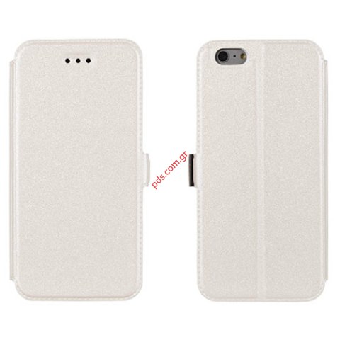 Θήκη Flip βιβλίου White Samsung A310F Galaxy A3 2016 σε λευκό χρώμα