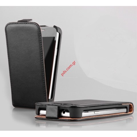Θήκη με πορτάκι Flip open SLIM Nokia Lumia 820 Black φινίρισμα σε μαύρο χρώμα Θήκη με πορτάκι Flip open SLIM Nokia Lumia 820 Black φινίρισμα σε μαύρο χρώμα
