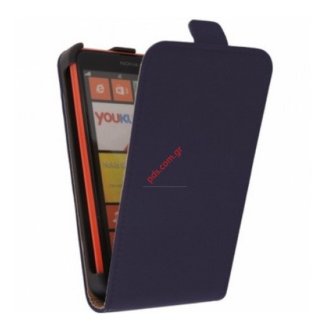 Θήκη με πορτάκι Flip Slim Nokia Lumia 625 Black φινίρισμα σε μαύρο χρώμα
