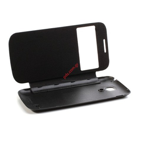 Θήκη με πορτάκι και παράθυρο Samsung i9190 S4 Mini Black Flip Easy View