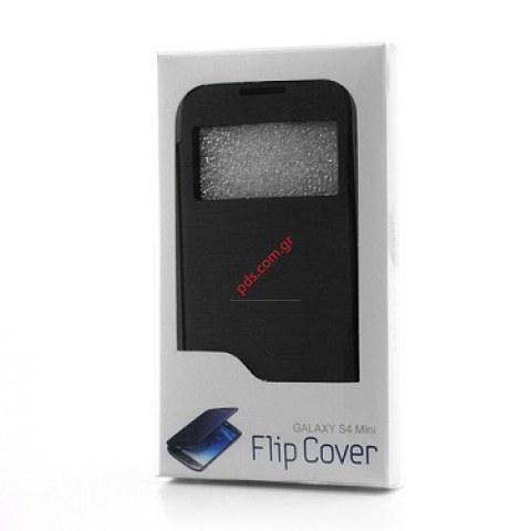 Θήκη με πορτάκι και παράθυρο Samsung i9190 S4 Mini Black Flip Easy View