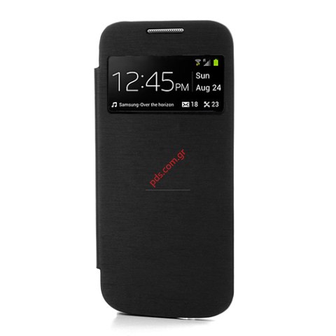 Θήκη με πορτάκι και παράθυρο Samsung i9190 S4 Mini Black Flip Easy View