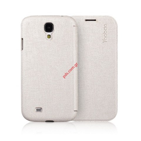 Θήκη με πορτάκι Samsung Galaxy S4 i9500 Yoobao White σε λευκό χρώμα