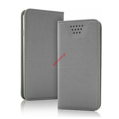 Θήκη με πορτάκι τύπου βιβλίου για συσκευές Smartphone απο 6.6 εως 6.9 ιντσών Black Magnet σε μαύρο χρώμα