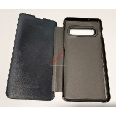 Θήκη (ΟΕΜ) Samsung Clear View Cover Black G975 Galaxy S10 Plus σε μαύρο χρώμα Blister