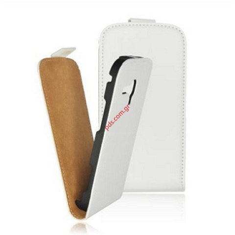 Protective case flip open type Slim Samsung i8190 Galaxy S III Mini White Protective case flip open type Slim Samsung i8190 Galaxy S III Mini White