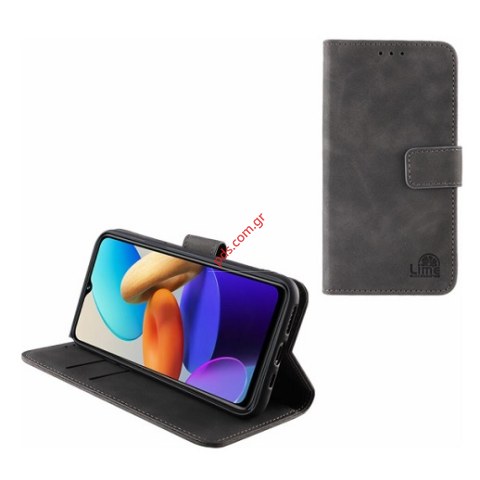 Θήκη τύπου βιβλίο Vivo Y35 Black book Clip σε μαύρο χρώμα Blister