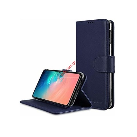 Θήκη τύπου βιβλίου A202F Samsung A20E 5.8 inch Book Flip stand Wallet Diary Dark Blue σε σκούρο μπλέ χρώμα