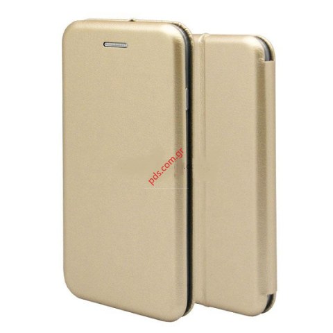 Θήκη τύπου βιβλίου Huawei P SMART Z (2020) Gold Curve Y9 Prime 2019 Flip book wallet σε χρυσό χρώμα