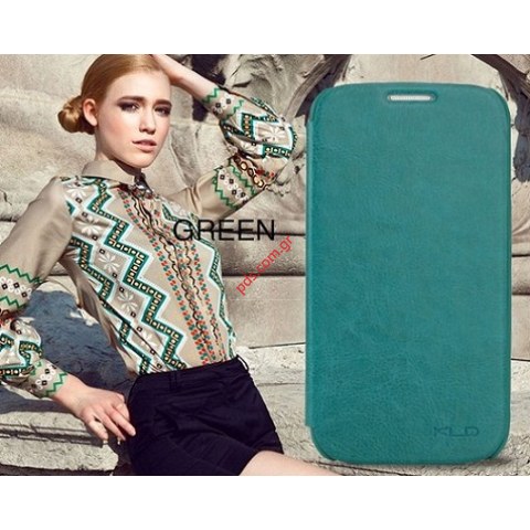 Θήκη τύπου βιβλίου KLD Samsung Galaxy S Duos S7562 Green σε πράσινο χρώμα Θήκη τύπου βιβλίου KLD Samsung Galaxy S Duos S7562 Green σε πράσινο χρώμα