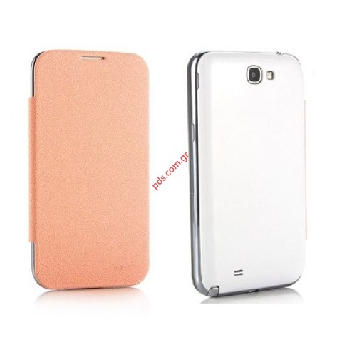 Θήκη τύπου βιβλίου KLD Samsung Galaxy S Duos S7562 Orange σε πορτοκαλί χρώμα